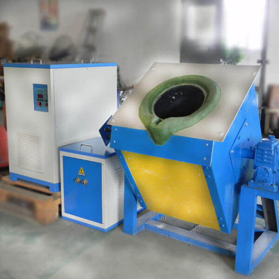 Forno di fusione ad induzione ad alta capacità 100% ciclo di lavoro Acciaio ferro rame alluminio 1-100kg