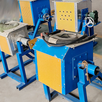 Forno di fusione ad induzione ad alta capacità per acciaio e acciaio inossidabile 45kw