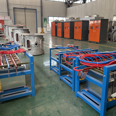 1T 1000kg Forno di fusione per acciaio inossidabile in acciaio al ferro Macchina per la fusione elettrica