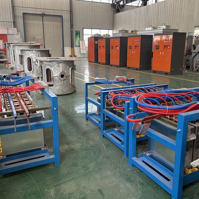 800KW 1T Forno a induzione per fusione di ferro acciaio rame rottami di alluminio